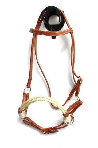 Sidepull Nylon Rope doppelt, Harness Kopfstück