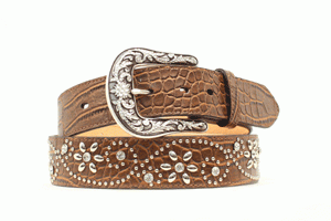 Gürtel/A.1 1/2CrocFlowrNHscrlBR