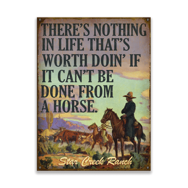 Working On Horseback