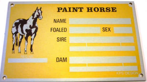 Boxenschild "Paint Horse"
