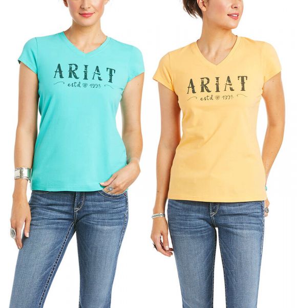 Ariat Damen T-Shirt "R.E.A.L. Logo"