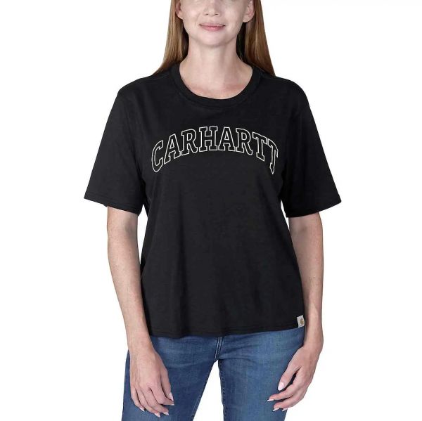 Carhartt Damen T-Shirt LOOSE FIT LIGHTWEIGHT SHORT-SLEEVE CARHARTT GRAPHIC black