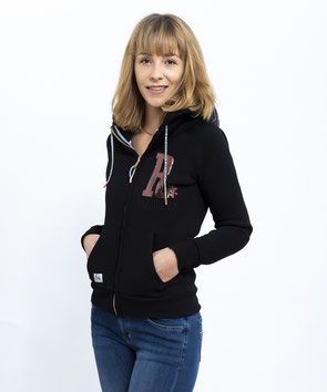 RANCHGIRLS HOODED JKT "SHINY" black | copper