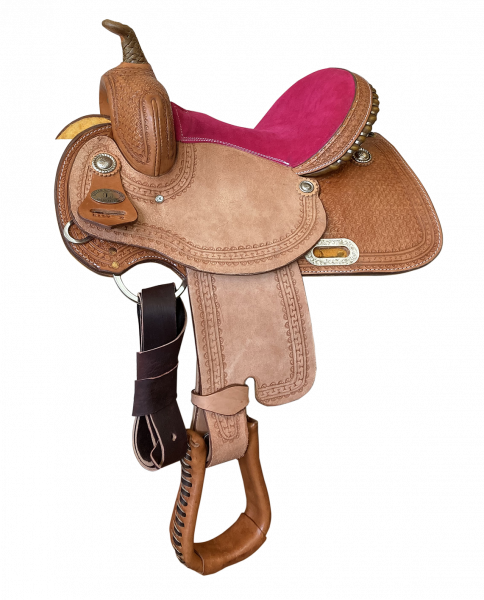 Circle L Custom Kinder Western Sattel, Pink