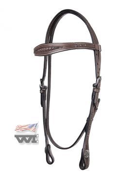 DARK OILY HEADSTALL w./ DOTS