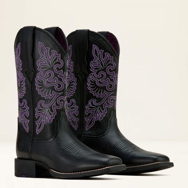 Ariat Damen Western Boots "Round Up Wide Square Toe StretchFit"