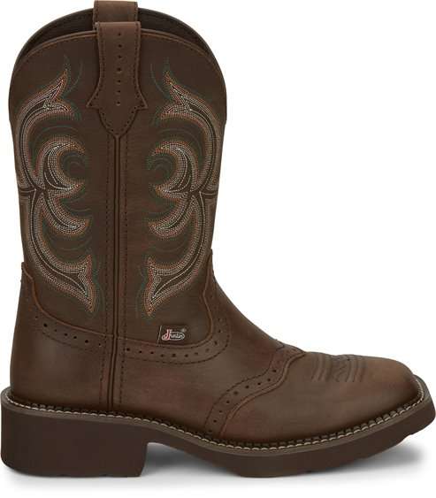 Justin Damen Boot INJI Gypsy in Brown Circle L Shop