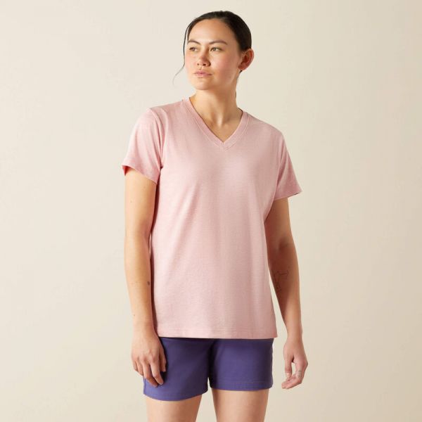 Ariat Damen T-Shirt "Rebar Cotton Strong Standard V-Neck"