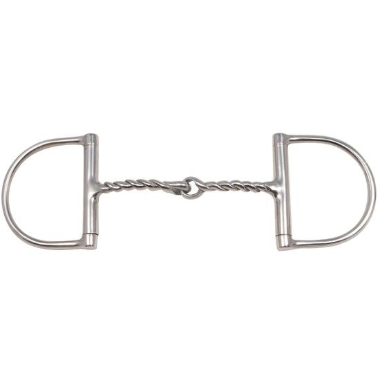 FES D-Ring Reverse Spiral Snaffle