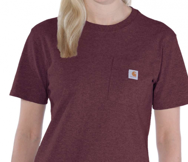 T-Shirt Damen WORKWEAR POCKET SHORT-SLEEVE