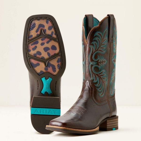 Ariat Damen Western Boots "Gillette"in ARIZONA BROWN MARBLE BROWN